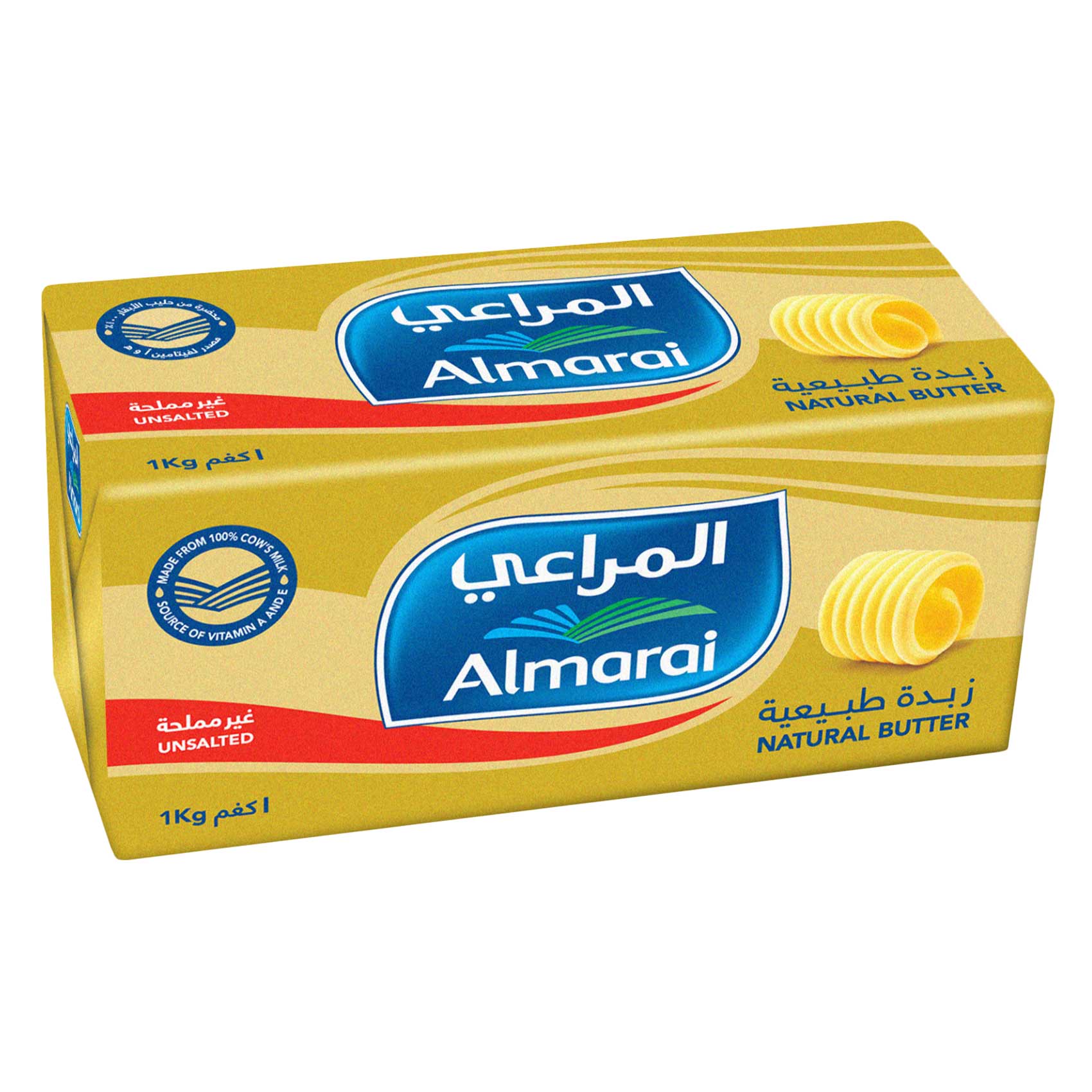 المراعي زبدة طبيعية غير مملحة 1كج