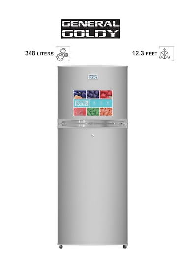 Two-door refrigerator - 348 liters - 12.3 feet - silver - steam - 220 volts - GG365NF (Installation Not Included)