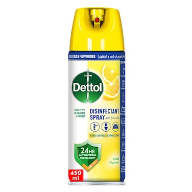 ديتول البخاخ المطهر الكل في واحد المضاد للبكتريا برائحة الحمضيات، 450 ملل