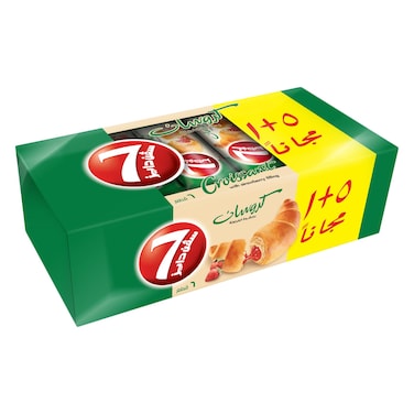 سفن دايز كروسان بحشوة الفراولة 55 جرام × 5 + 1 مجاناً