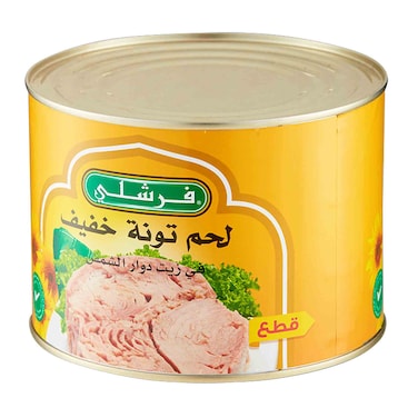              فرشلي لحم تونة خفيف في زيت دوار الشمس 1885 جرام