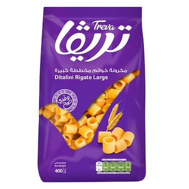تريفا مكرونة خواتم مخططة كبيرة، 400 جرام