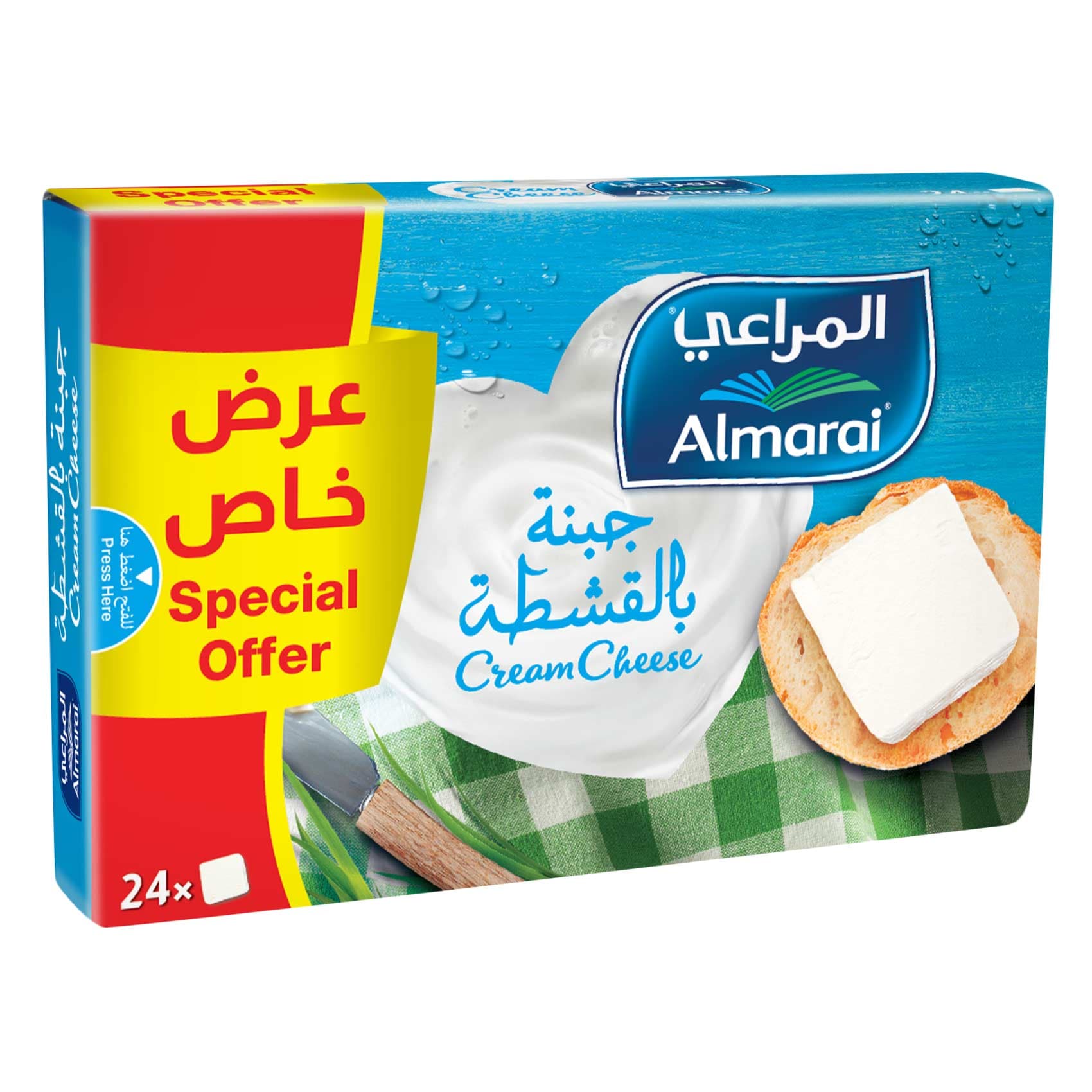 المراعي جبنة مربعات 432 جرام × 24 قطعه