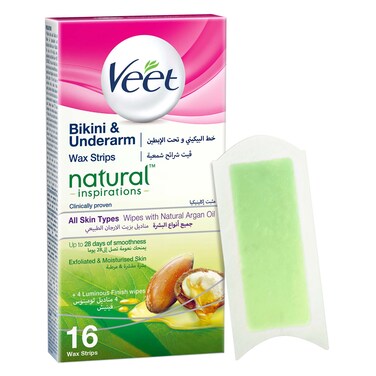 فيت شرائح شمع للبيكيني وتحت الإبطين 16 حبة