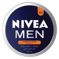 NIVEA MEN Face, Body & Hands Cream, Fairness Fair & Even Skin Tone, Tin 75ml