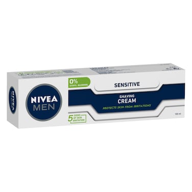 NIVEA MEN Shaving Cream, Sensitive Chamomile &amp; Hamamelis, 100ml