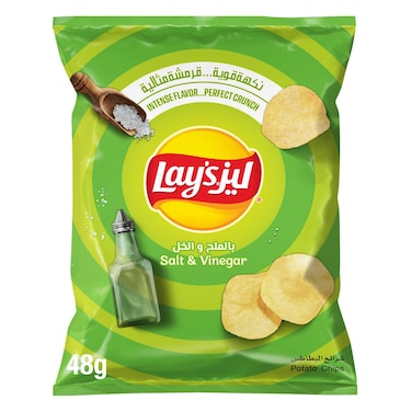 Lay's Salt Vinegar Potato Chips, 48g