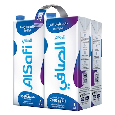 Al Safi Long Lfe Milk Full Fat 1L times 4