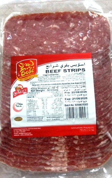 Bibi Breakfast Beef Strips 500g