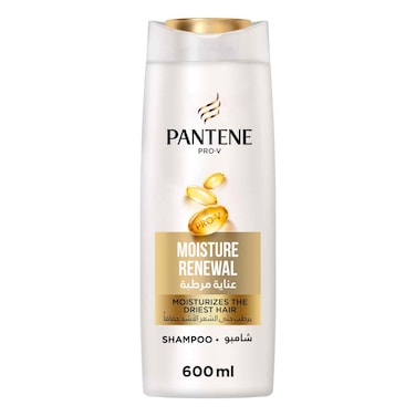 Pantene Pro-V Moisture Renewal Shampoo, Moisturizes the Driest Hair, 600 ml