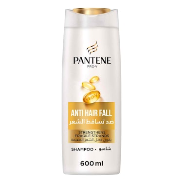 Pantene Pro-V Anti-Hair Fall Shampoo, Strengthens Fragile Strands, 600 ml