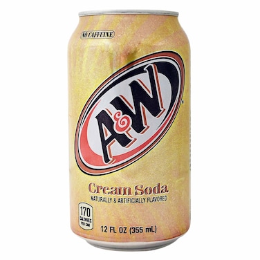 A&amp;W Cream Soda Vanilla - 355ml
