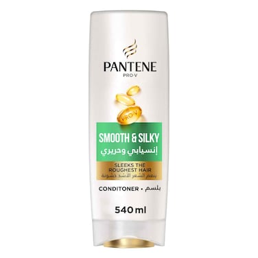 Pantene Pro-V Smooth and Silky Conditioner Sleeks the Roughest Hair 540ml