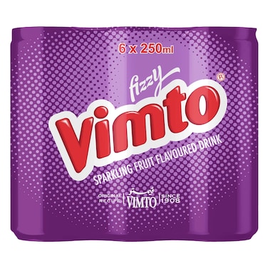 Vimto Sparkling Fruit Flavoured Drink 250ml Pack of 6