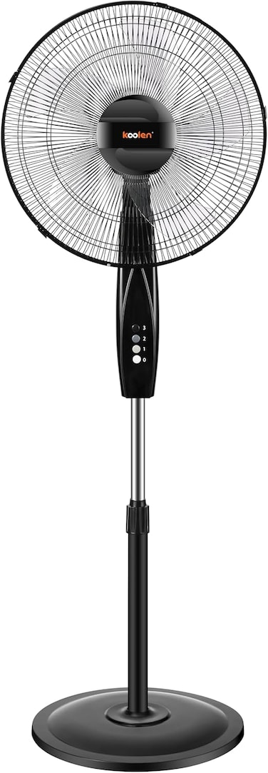 Koolen 50W Standing Fan, 16 Inch Fan Size, Black, 807100023