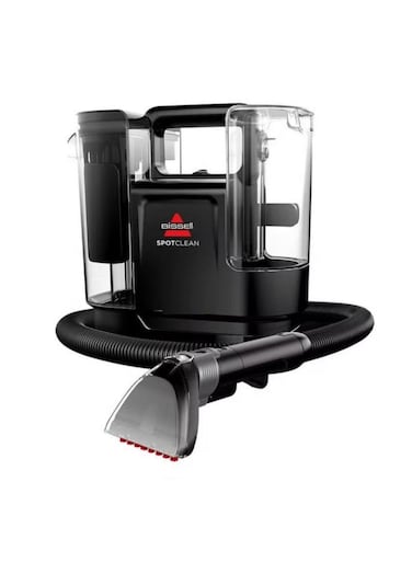 مكنسة بيسيل سبوت كلين ترو هيت المحمولة لتنظيف السجاد والأثاث بعمق، قوة شفط 65.5 واط - 1100 واط، 3924K، لون أسود