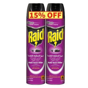 Raid Spray for Multi Insect (Twin pack with 15% OFF), 300ml