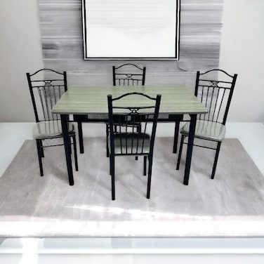 Wood Dining Table - 4 Chairs