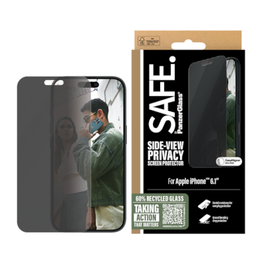 حماية شاشة SAFE بانزر جلاس ايفون 16 برو - شاشة كاملة حفظ الخصوصية