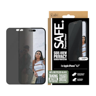 حماية شاشة SAFE بانزر جلاس ايفون 16 بلس - شاشة كاملة حفظ الخصوصية