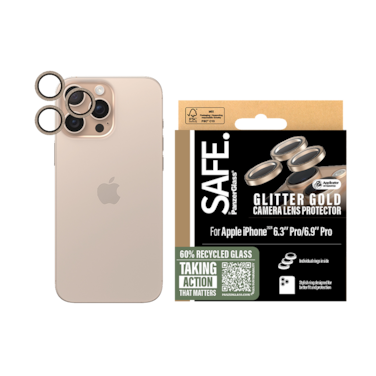 PanzerGlass SAFE Camera Lens Protector iPhone 16 Pro and iPhone 16 Pro Max - Gold