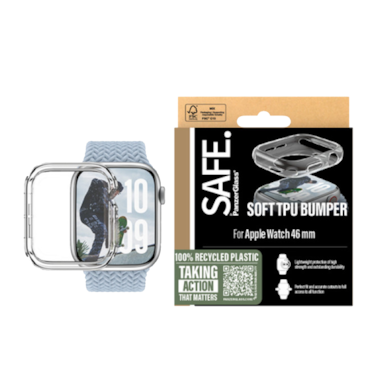 حماية شاشة بانزر جلاس حماية كاملة لساعة ابل سلسلة 10 46 مم مصنوع من مادة TPU - شفاف