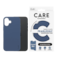 كفر حماية بانزر جلاس CARE يدعم تقنية الماج سيف ايفون 16 بلس - أزرق