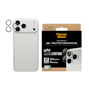 حماية كاميرا بانزر جلاس Hoops منفصلة ايفون 17 برو و ايفون برو ماكس - شفاف