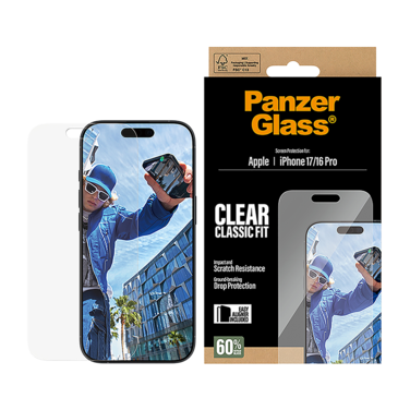 PanzerGlass Screen Protector Classic Fit iPhone 17 - Clear
