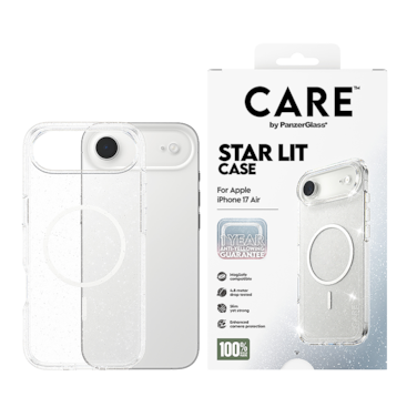 كفر حماية بانزر جلاس CARE فلاقشيب اربان اكسبلورر MagSafe أبيض ايفون 17 اير - شفاف لامع