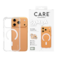 كفر حماية بانزر جلاس CARE فاشيونابل سامبا إطار MagSafe أبيض ايفون 17 برو - شفاف