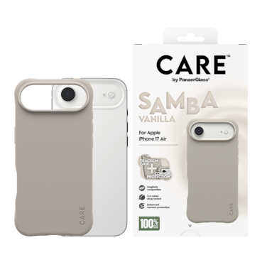 كفر حماية بانزر جلاس CARE فاشيونابل سامبا يدعم MagSafe ايفون 17 اير - فانيلا
