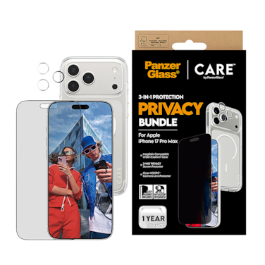 PanzerGlass CARE Protection Package 3-in-1 Flagship iPhone 17 Pro Max - Privacy