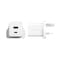 شاحن جداري امباور بانزر جلاس Turbo GaN بمنفذ USB-C ومنفذ USB بقوة 35 واط - أبيض