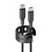سلك شاحن امباور بانزر جلاس Racing من USB-C إلى USB-C بطول 1.2 م وبقوة 60 واط - أسود