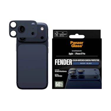 حماية كاميرا بانزر جلاس Fender كاملة ايفون 17 برو - أزرق داكن