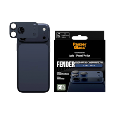 حماية كاميرا بانزر جلاس Fender كاملة ايفون 17 برو ماكس - أزرق داكن