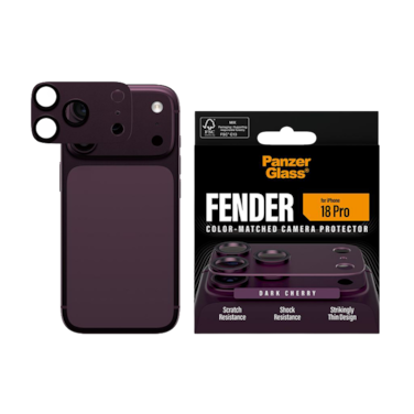 حماية كاميرا بانزر جلاس Fender كاملة ايفون 18 برو - عنابي
