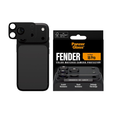 حماية كاميرا بانزر جلاس Fender كاملة ايفون 18 برو - رمادي