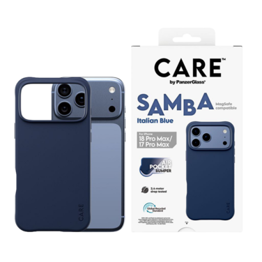PanzerGlass CARE Samba Case with MagSafe iPhone 18 Pro Max - Italian Blue