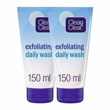 Clean And Clear Exfoliating Daily Wash 150ml x2