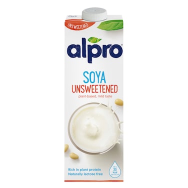 ألبرو مشروب الصويا النباتي غير محلى 1 لتر