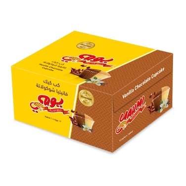 Yaumi Vanilla &amp; Chocolate Cupcake 30g X12