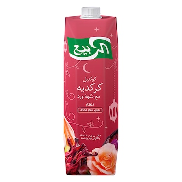الربيع 100% قمر الدين – عصير كوكتيل المشمش – بدون سكر مضاف – خالٍ من المواد الحافظة والألوان الاصطناعية – 1 لتر