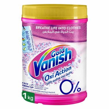 Vanish Gold Oxi Action Fabric Stain Remover Powder 1kg - Coloured &amp; White Clothes