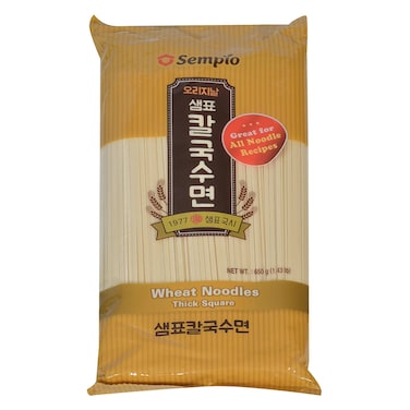 Sempio Wheat Noodles, Thick Square, 650g