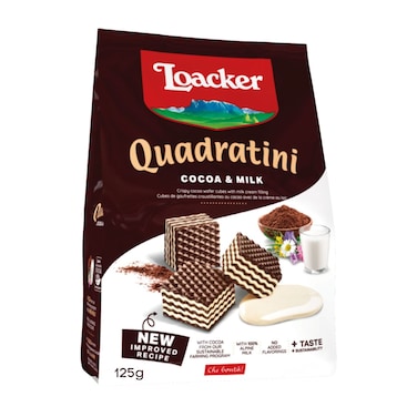 Loacker Cocoa &amp; Milk Wafer 125g