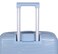 W.O.K 20" Lightweight Hard Shell Cabin Trolley &ndash; Polypropylene Luggage With Spinner Wheels &amp; Number Lock &ndash; Blue