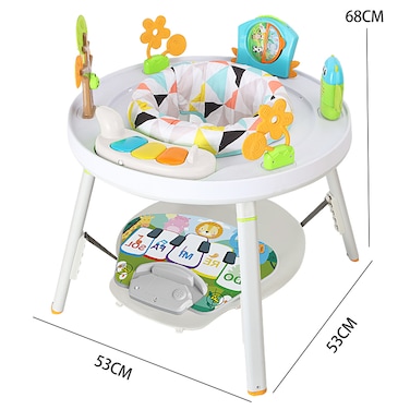Three-in-one Happy Jumping Chair+Arc-shaped bouncing base + shock-absorbing -grey-unisex