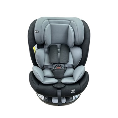 مقعد سيارة للأطفال كيكيبيبي – مناسب للأعمار من 0 إلى 12 سنة – أسود ورمادي